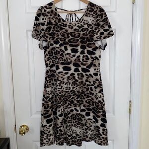 Gilli Animal Print Midi Dress